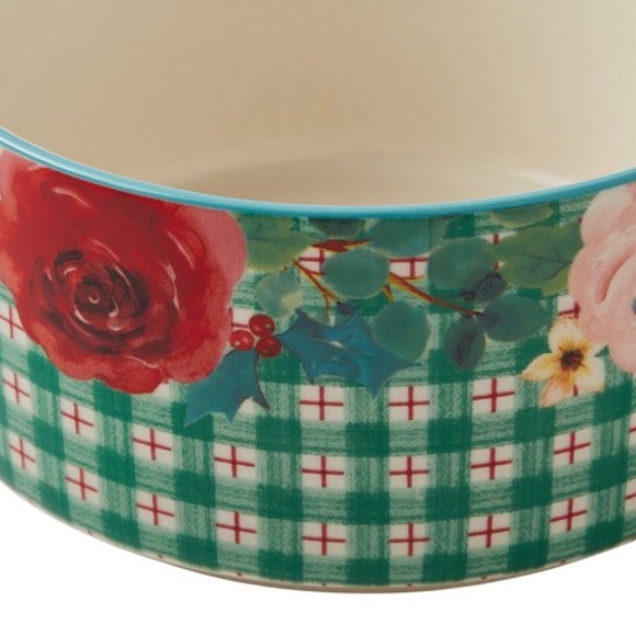 Pioneer Woman Warm Wishes 6 Piece Ceramic Holiday Container Set w Vented Lids - Picture 3 of 6